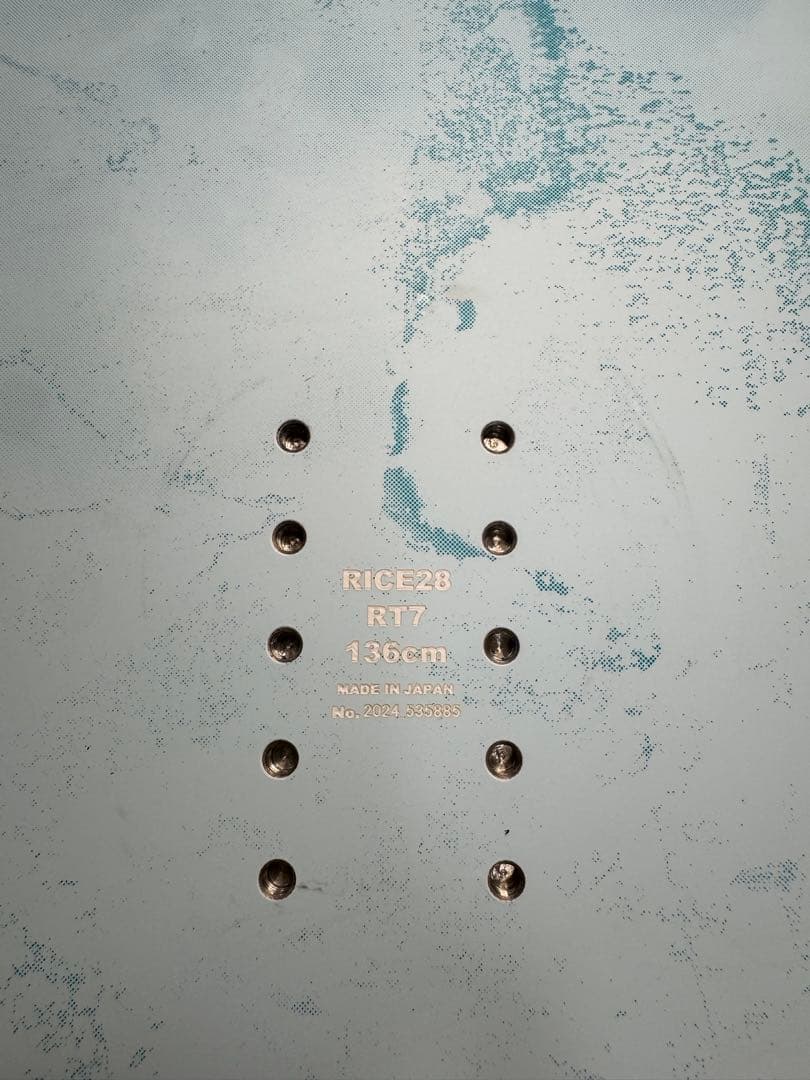 24-25 RICE28 RT7 136cm スノーボード ラントリ グラトリ