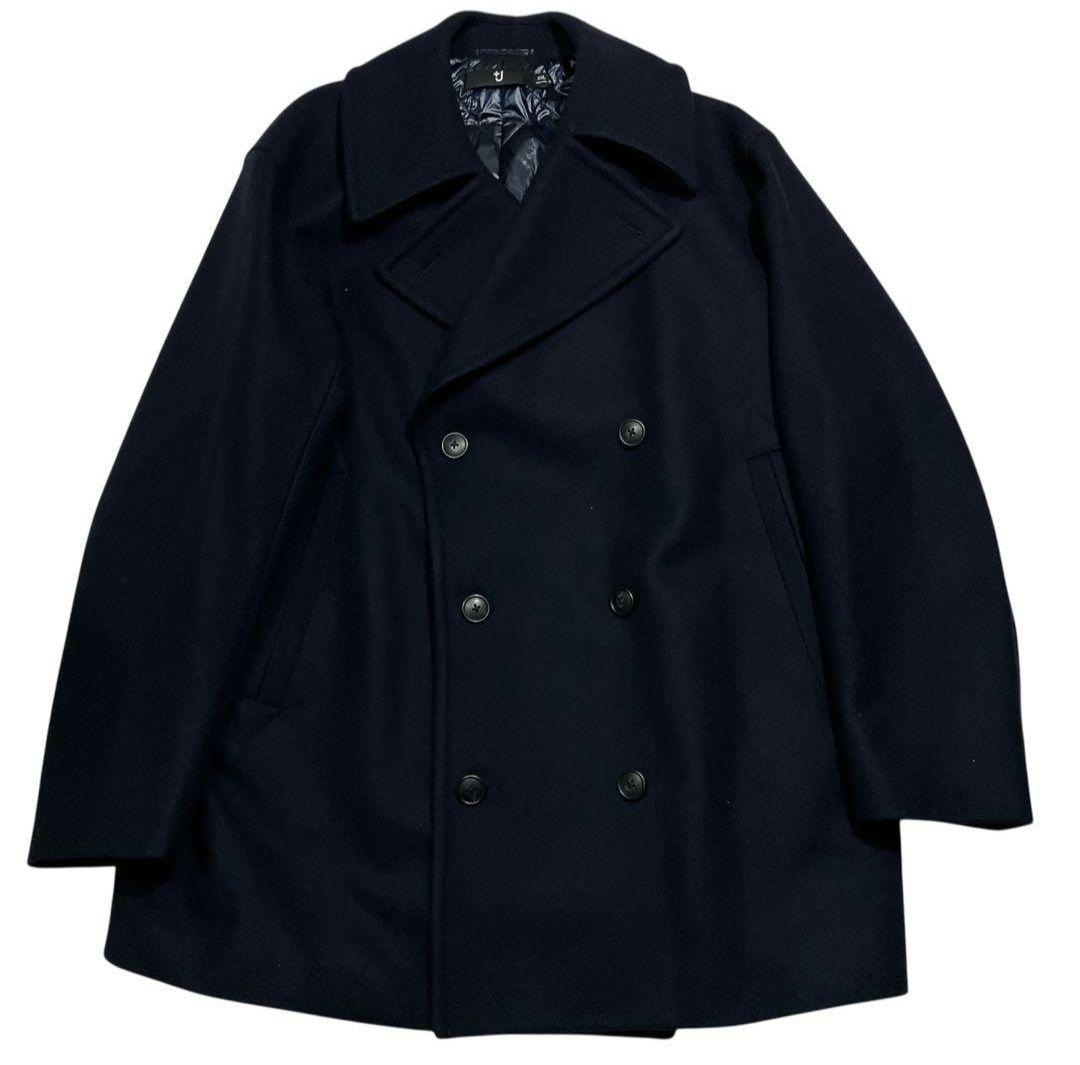 +j uniqulo ユニクロ ウールブレンドオーバーサイズピーコート