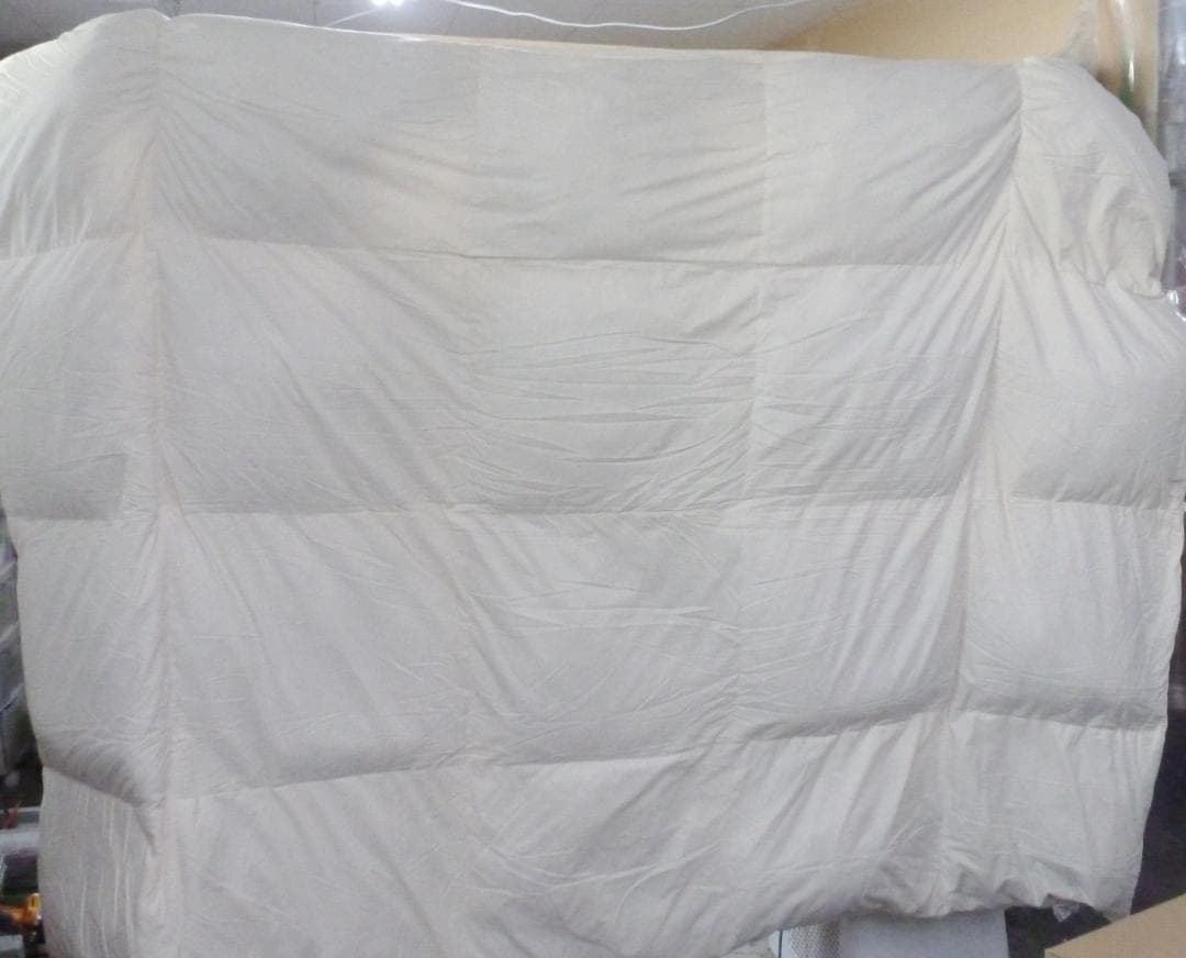 羽毛布団 ナチュラルダックダウン85％ シングル アイボリー 掛け布団