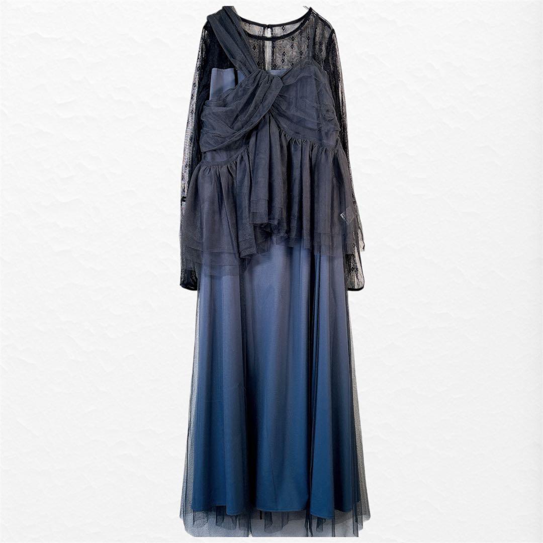 2way✨新品 et. UNiVER リボンベストセットアップドレス 結婚式 L