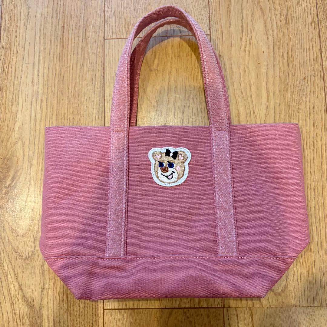 【即日発送】LOVERARY オールドテディガール　ワッペントートバッグ 小