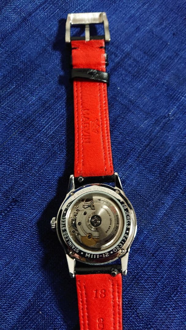 ■美品 最終値下げ■MARVIN 自動巻き腕時計 M111-12