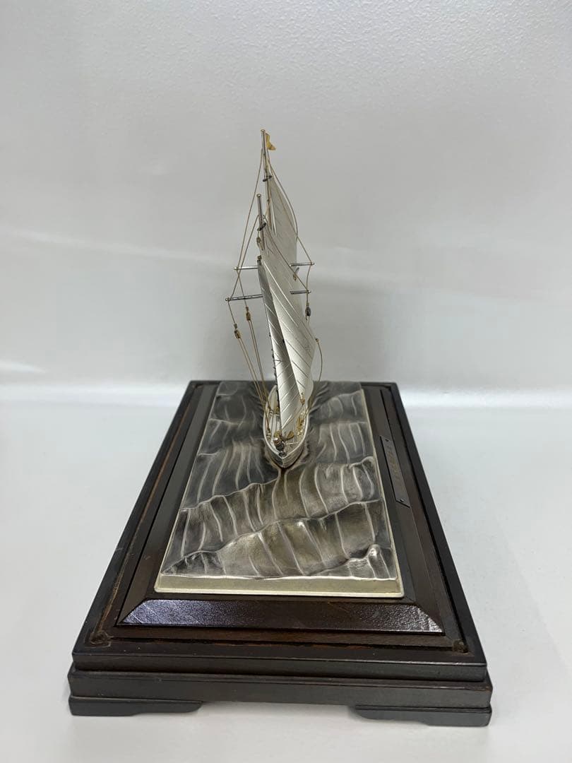 銀製　シルバー　SILVER 銀船　ヨット　置物　オブジェ　工芸品
