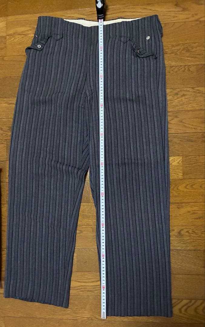 ユーロ 60's ストライプスラックス ヴィンテージ レーヨンギャバ