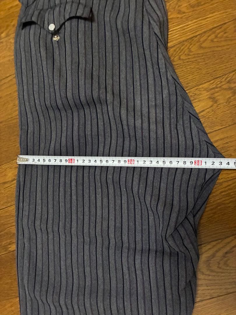 ユーロ 60's ストライプスラックス ヴィンテージ レーヨンギャバ