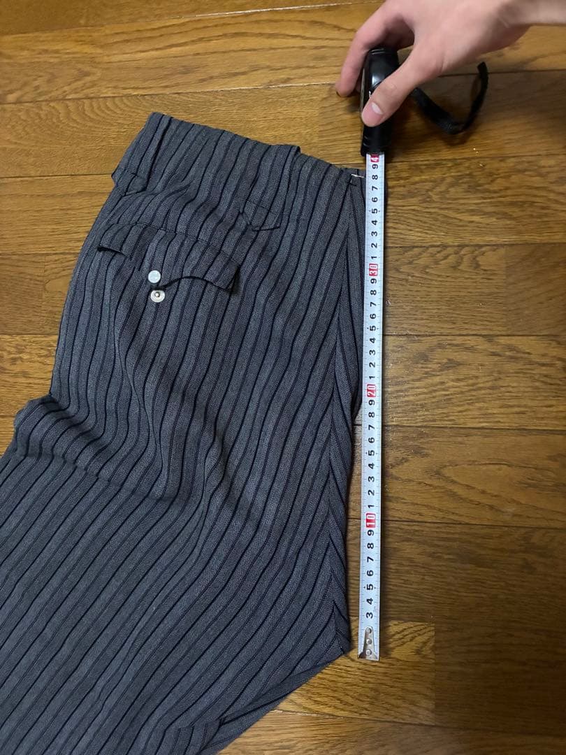 ユーロ 60's ストライプスラックス ヴィンテージ レーヨンギャバ