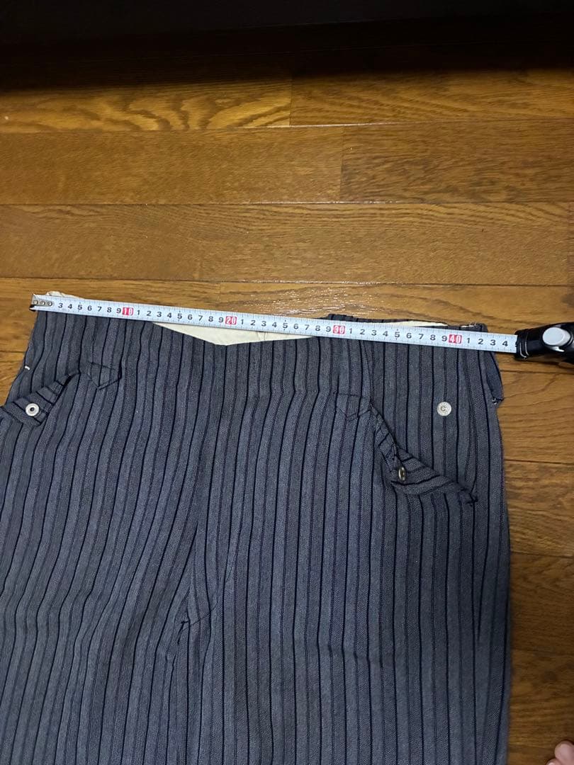 ユーロ 60's ストライプスラックス ヴィンテージ レーヨンギャバ