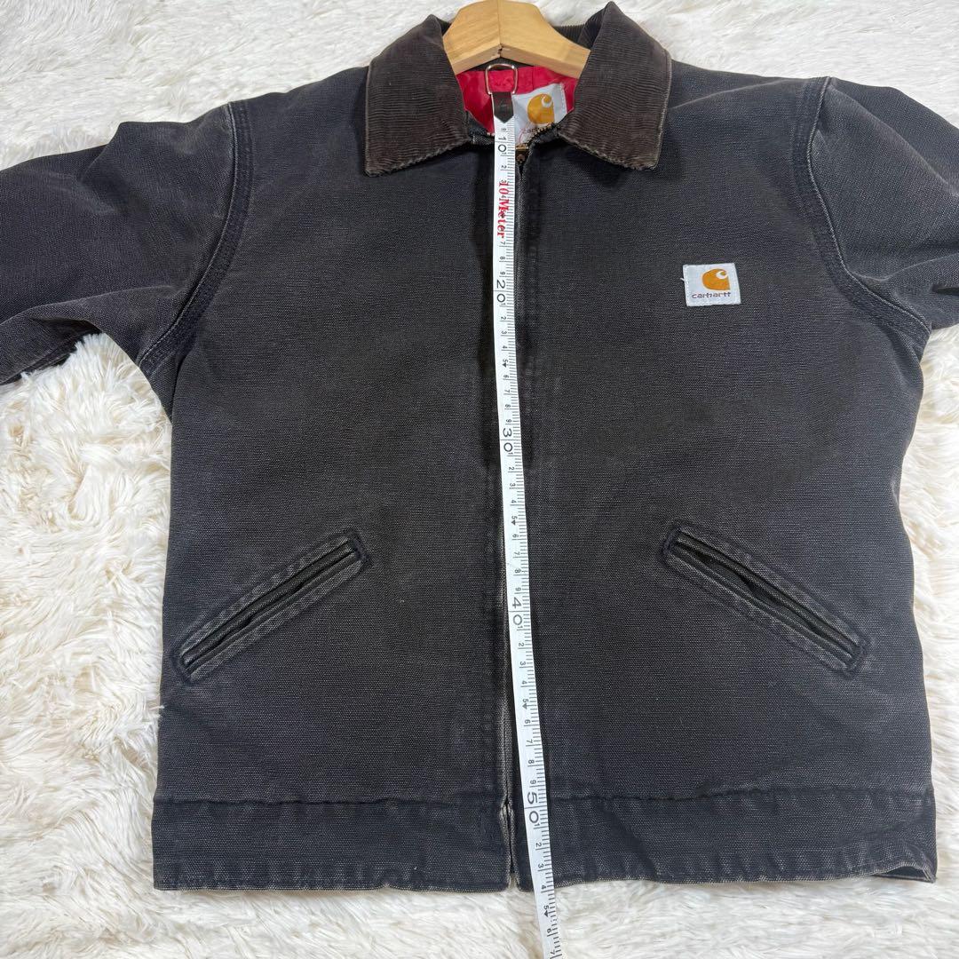 希少 kids carhartt デトロイトジャケット 黒