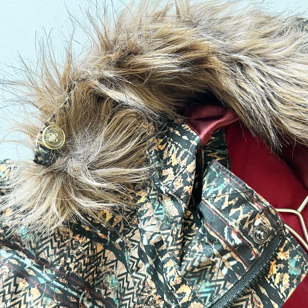 3227【新品】バートン　ジャケット タグ付き ノルディック柄　M ブラウン