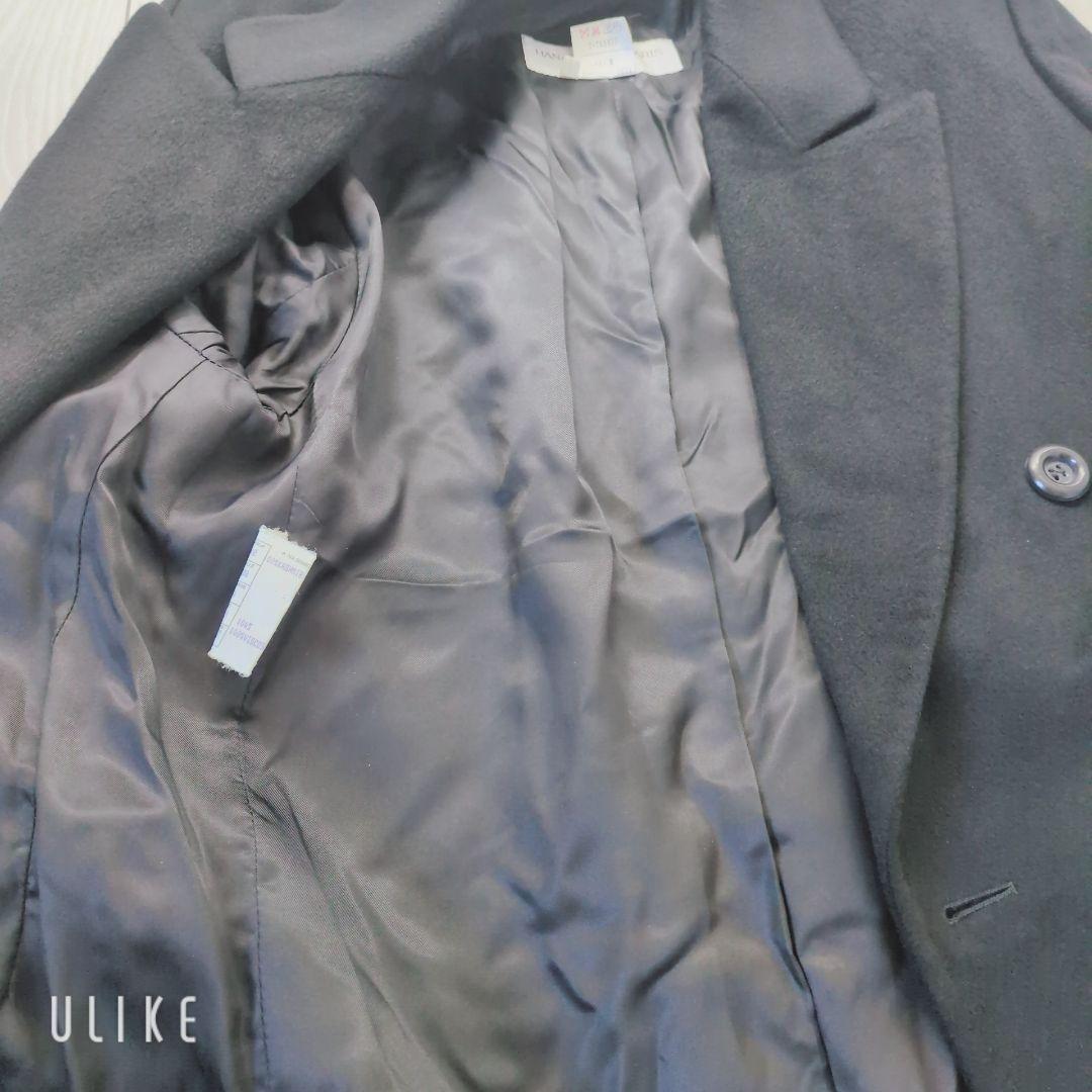 《美品》ハナエモリ　カシミヤ100　XL　チェスターコート　イタリア製