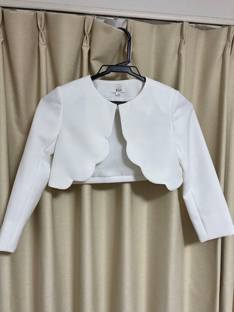 アーヴェヴェ フォーマルワンピース120センチ水色 ボレロセット入学式 卒業式