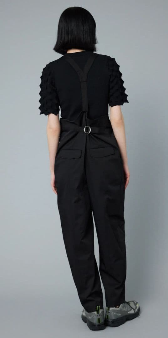 ヘリンドットサイ サスペンダーパンツ サロペットパンツ 黒