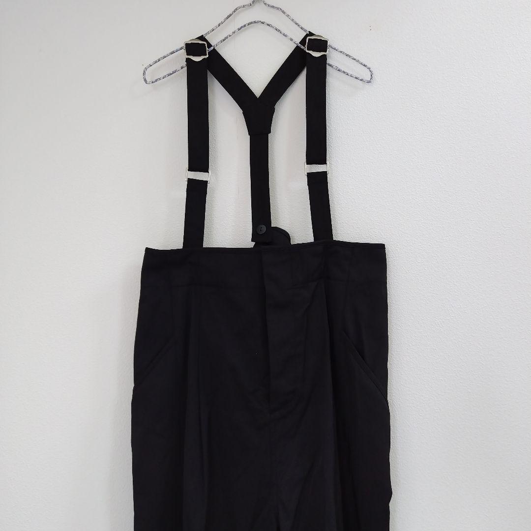 ヘリンドットサイ サスペンダーパンツ サロペットパンツ 黒