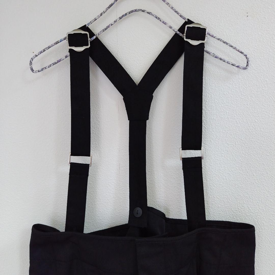 ヘリンドットサイ サスペンダーパンツ サロペットパンツ 黒