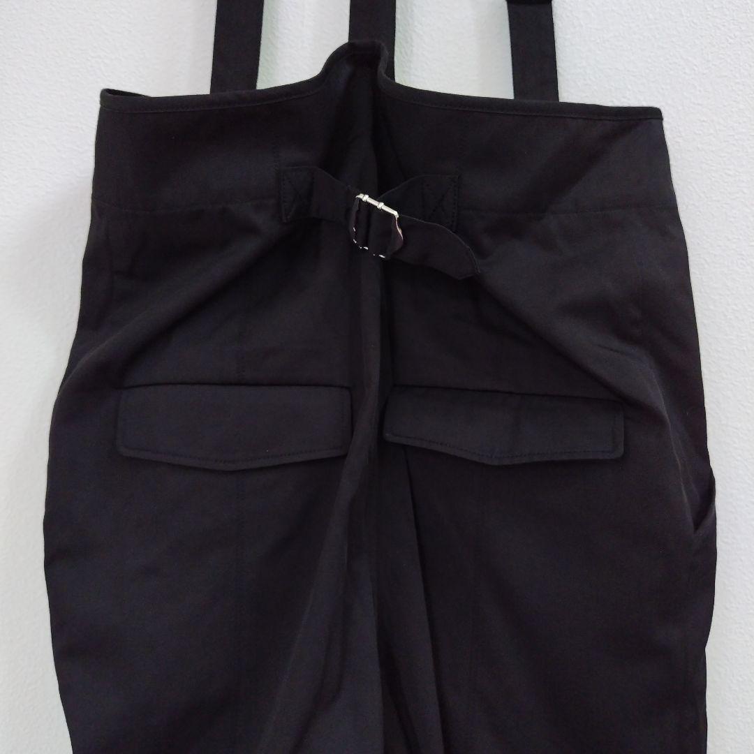 ヘリンドットサイ サスペンダーパンツ サロペットパンツ 黒
