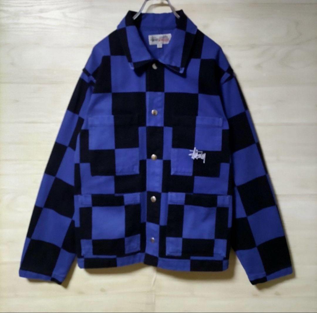 STUSSY ワークジャケット 最高デザイン バッファローチェック