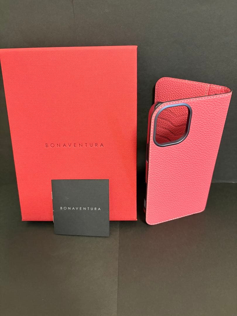 BONAVENTURA iPhone16Plusダイアリーケース アザレピンク