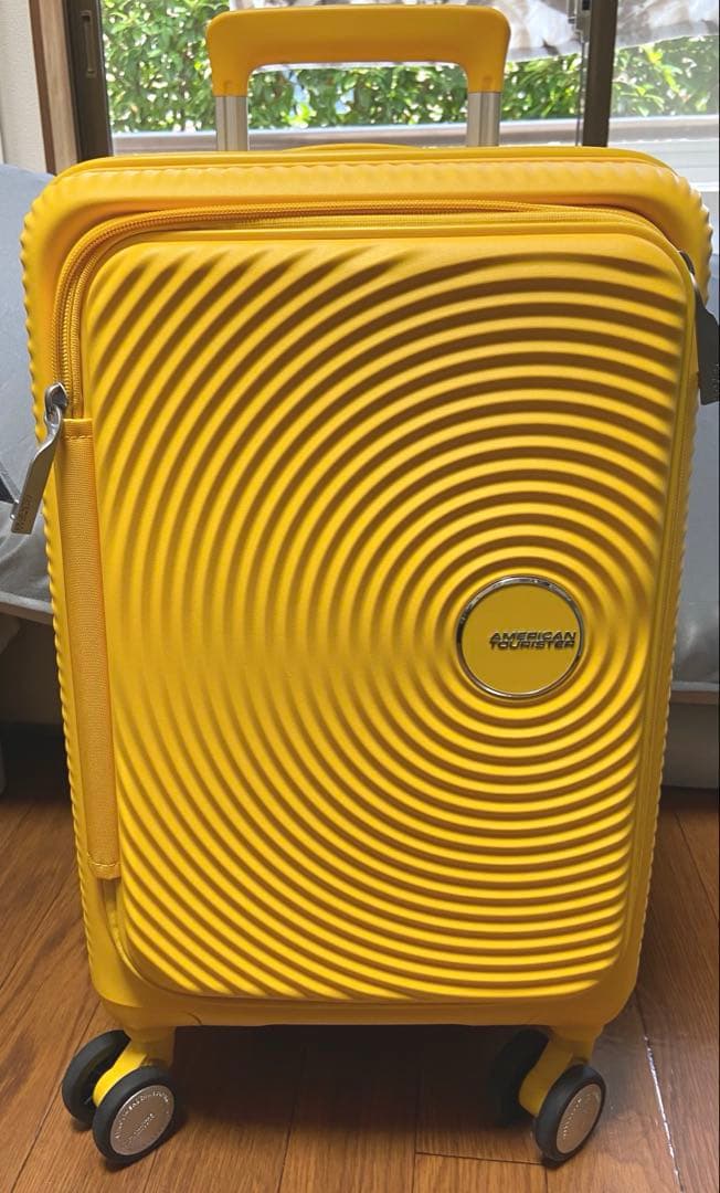 。アメリカンツーリスター　 キャリーケース　イエロー（約47×35×25）
