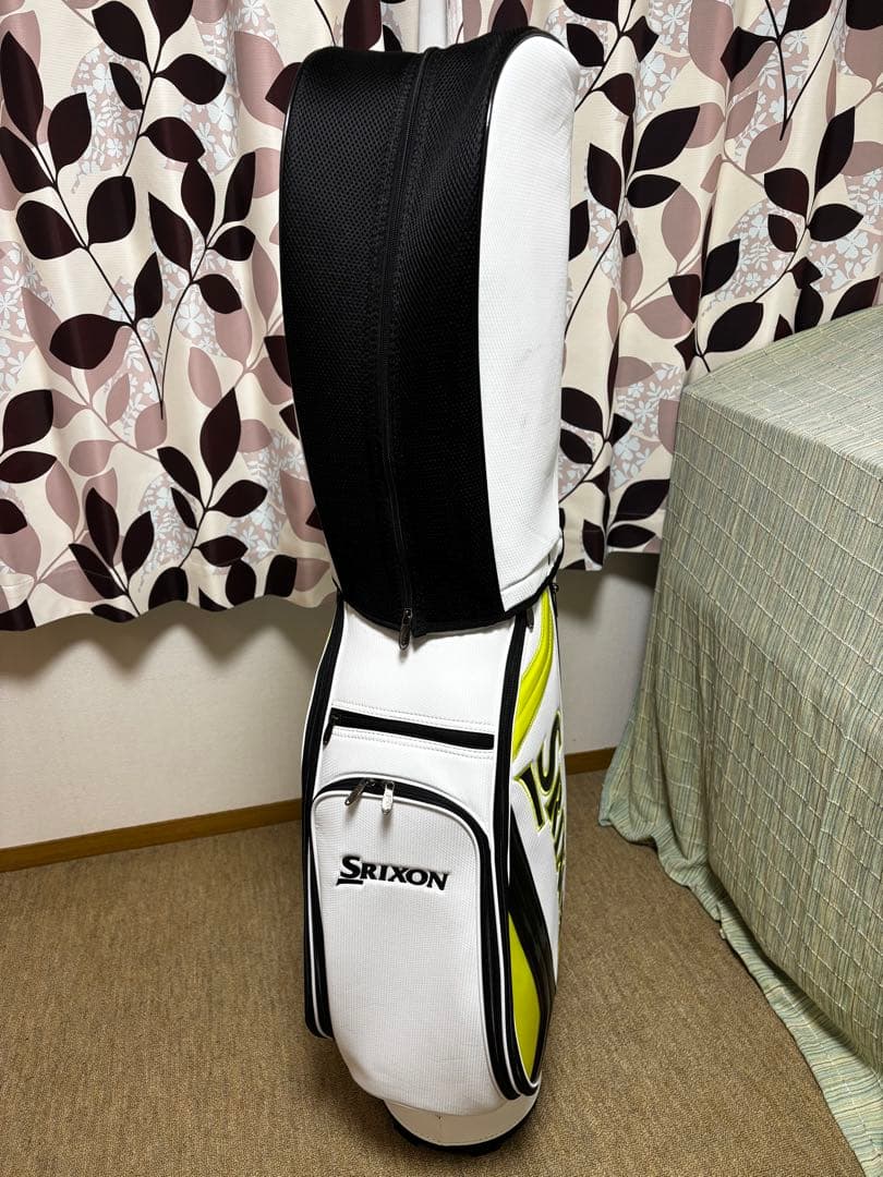 Srixon キャディバッグ ホワイト/イエロー