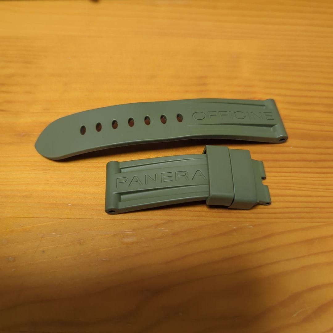 PANERAI OFFICINE ラバーベルト オリーブグリーン
