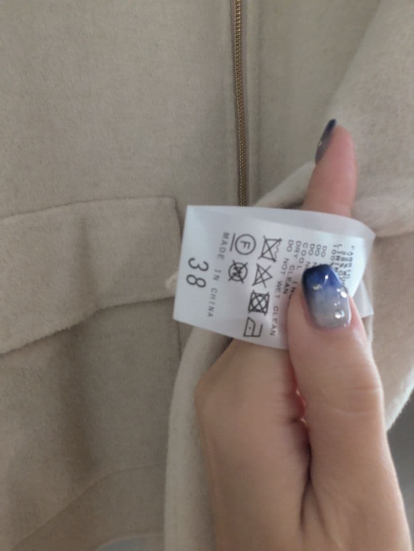 24AW★キャメルミックスリバージップコート①