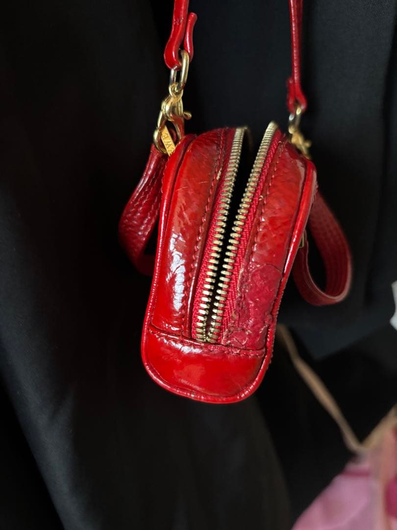 LOEWE ロエベ マイクロ ミニ アマソナ ショルダー バッグ レザー 赤