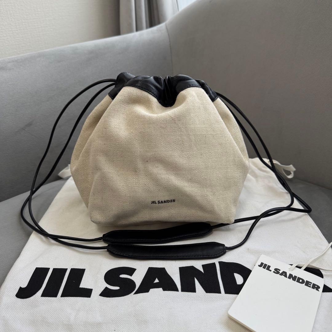 ジルサンダー ドローストリング ハンドバッグ ダンプリング 巾着 リバーシブル