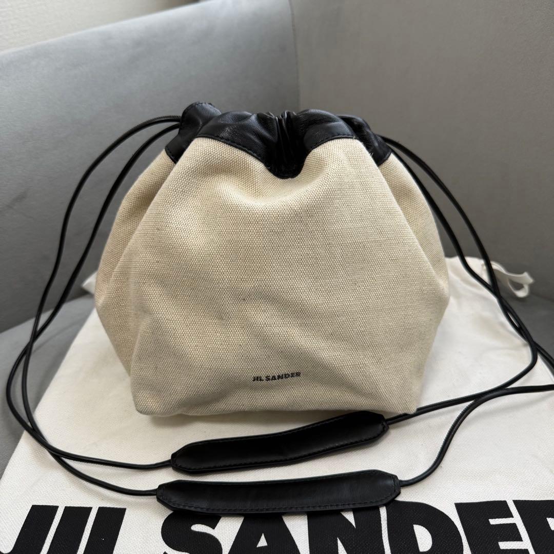 ジルサンダー ドローストリング ハンドバッグ ダンプリング 巾着 リバーシブル