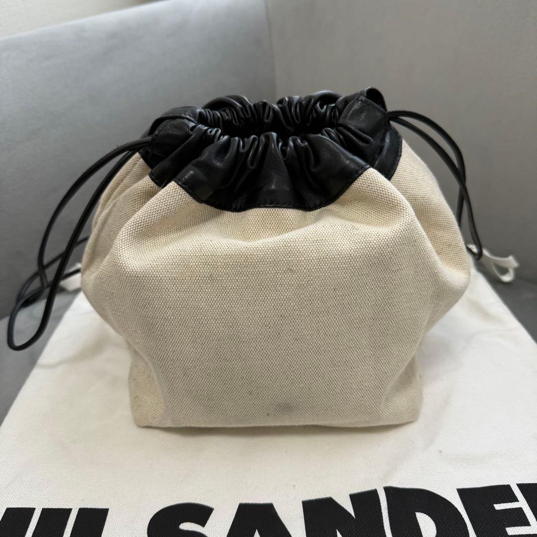 ジルサンダー ドローストリング ハンドバッグ ダンプリング 巾着 リバーシブル
