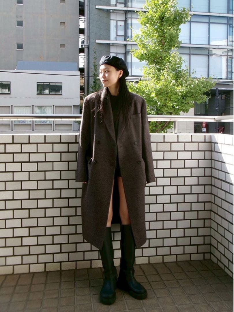 完売品 Wool 100% Chester Coat 36 ダークブラウン