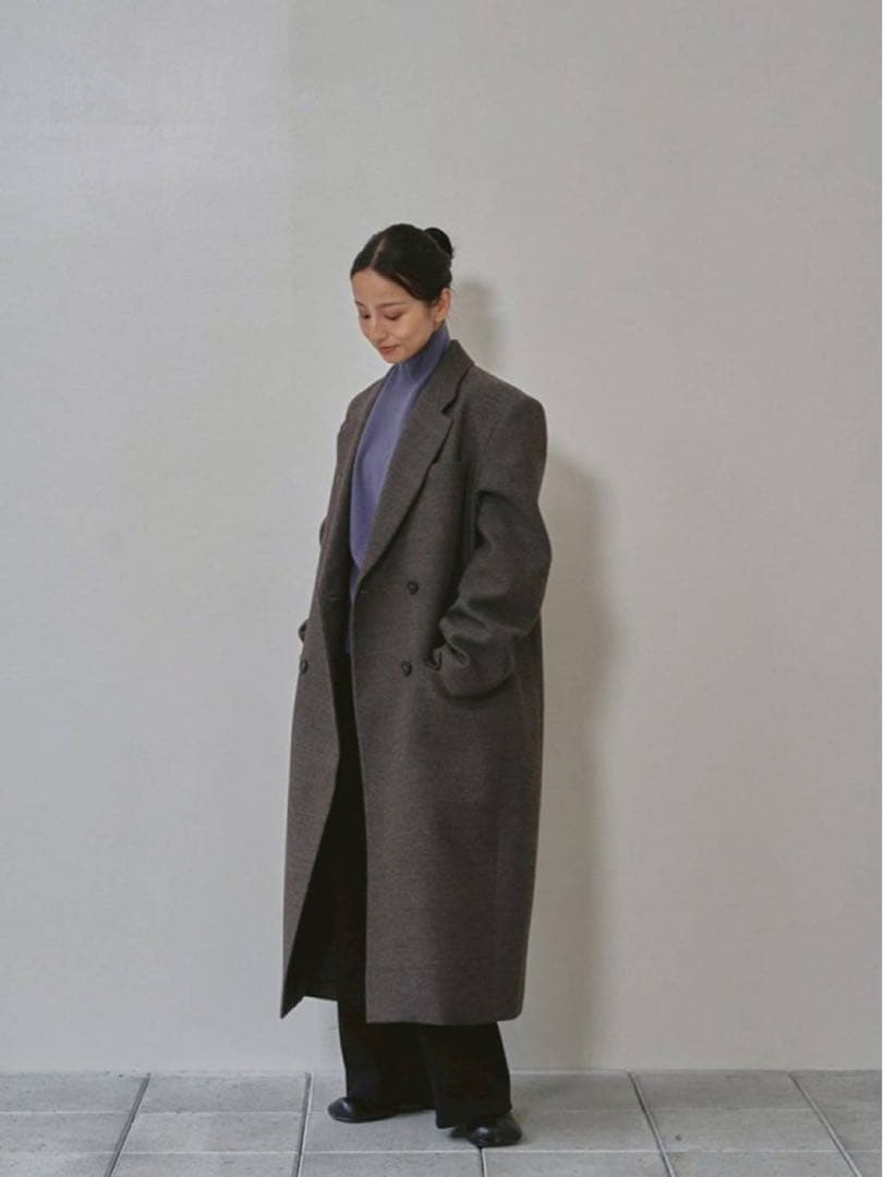 完売品 Wool 100% Chester Coat 36 ダークブラウン