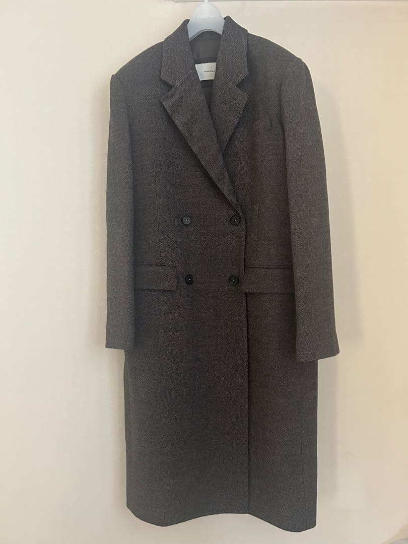完売品 Wool 100% Chester Coat 36 ダークブラウン
