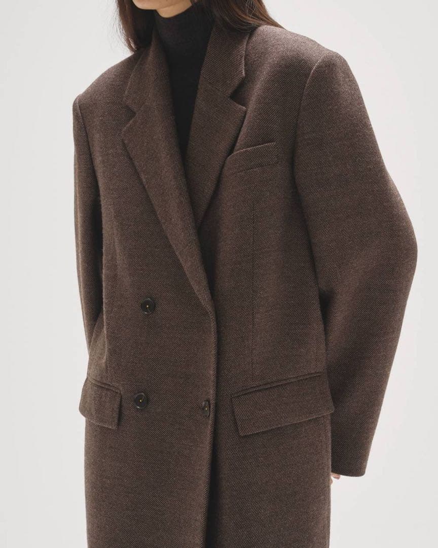 完売品 Wool 100% Chester Coat 36 ダークブラウン