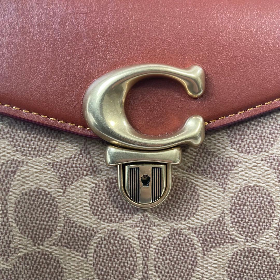 極美品　現行　コーチ　ショルダーバッグ　サミー トップ ハンドル シグネチャー