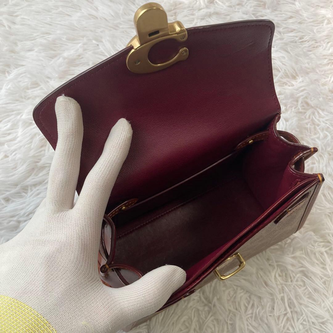 極美品　現行　コーチ　ショルダーバッグ　サミー トップ ハンドル シグネチャー