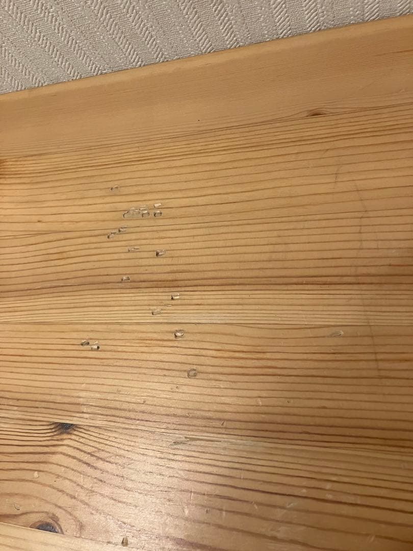 無印良品 学習机 パイン材 木製デスク 廃盤品