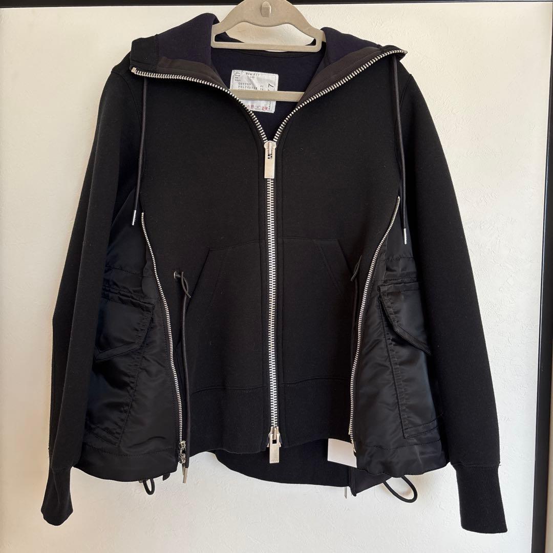 新品タグ付き　SACAI サカイ　コンビネーション　スポンジスウェットフーディ