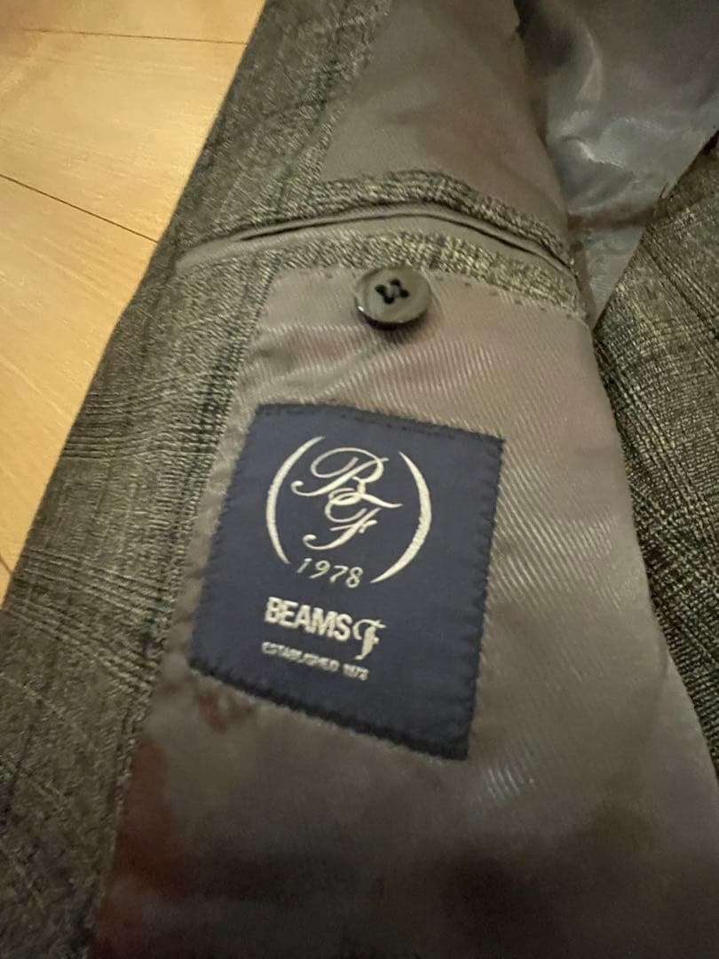 BEAMS Fビームスエフ46グレンチェックスーツセットアップ