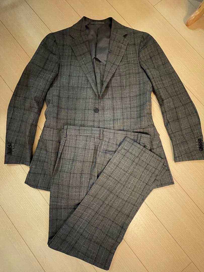 BEAMS Fビームスエフ46グレンチェックスーツセットアップ