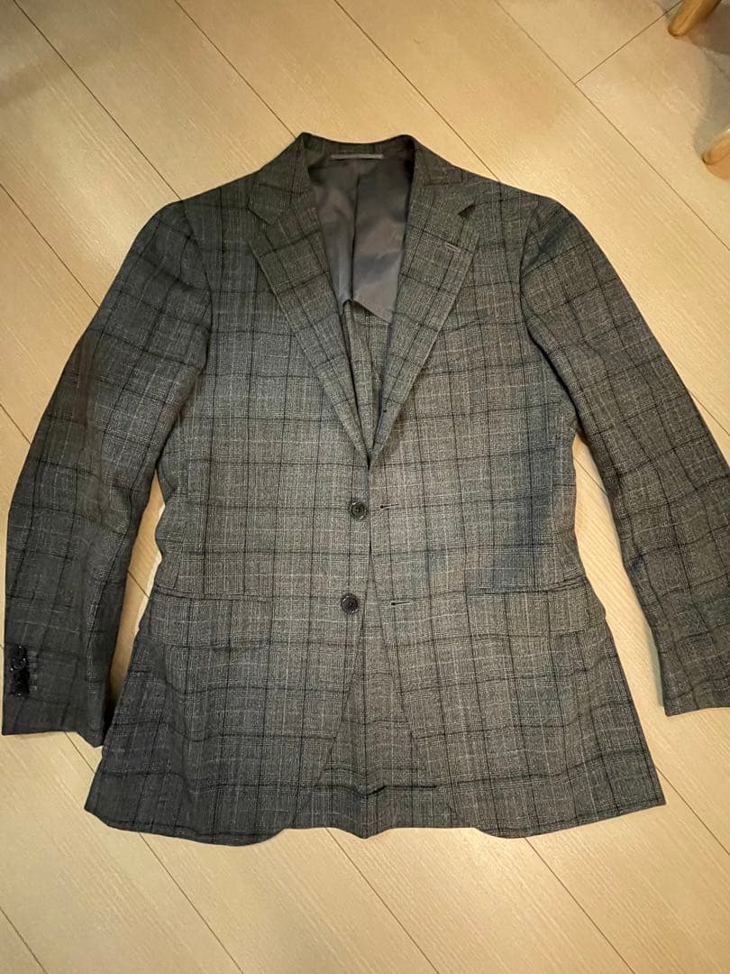 BEAMS Fビームスエフ46グレンチェックスーツセットアップ