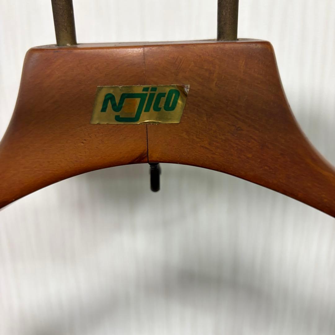 【希少】Najico ナジコ　アンティーク スーツハンガー 木製　洋服掛け