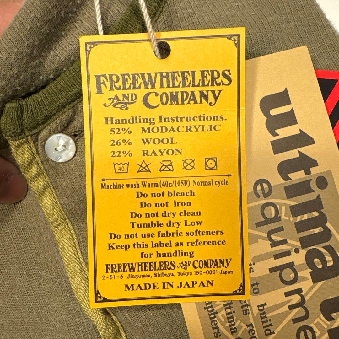 フリーホイーラーズ　ULTIMA THULE ヘンリーネックロングスリーブシャツ