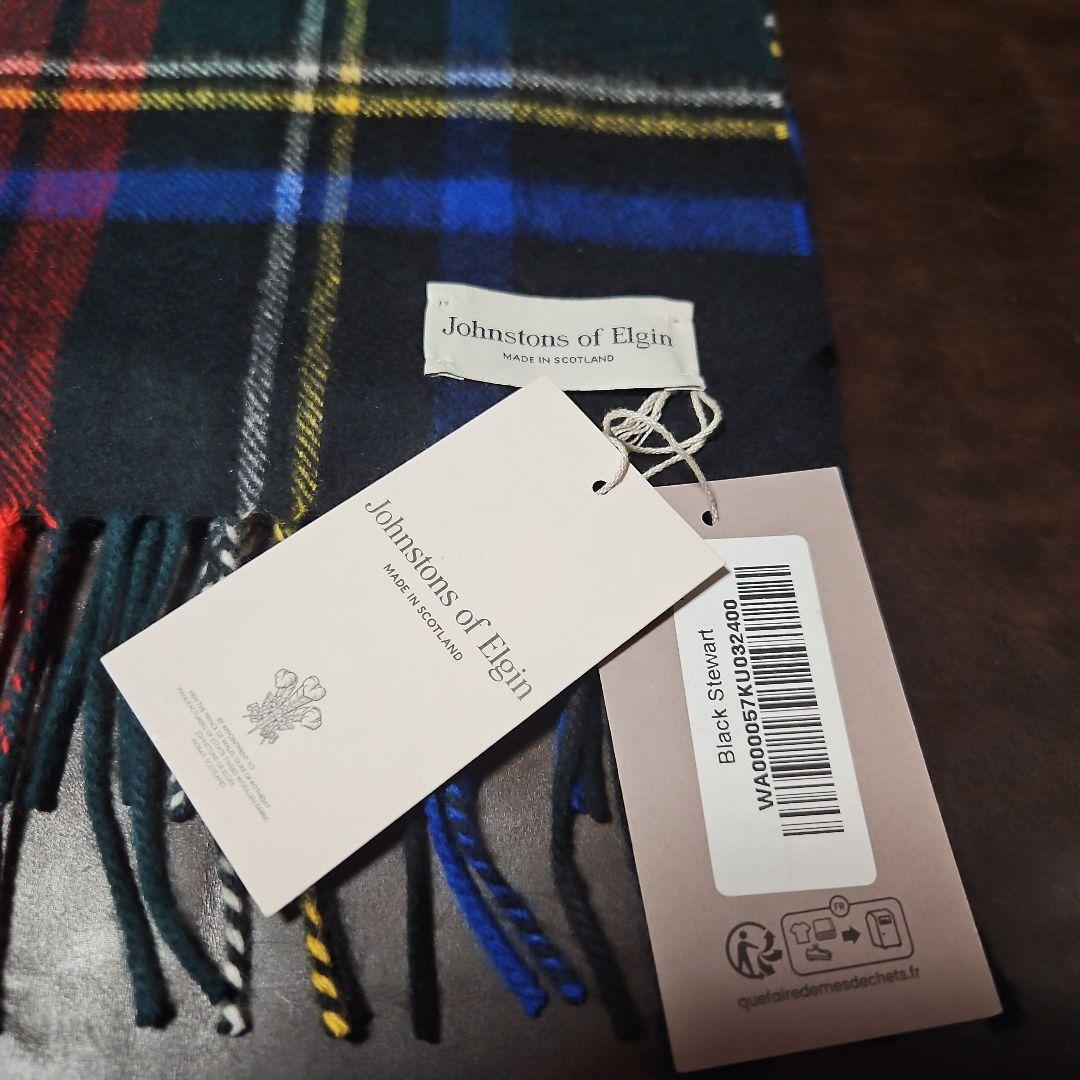 Johnstons　中判カシミヤマフラー