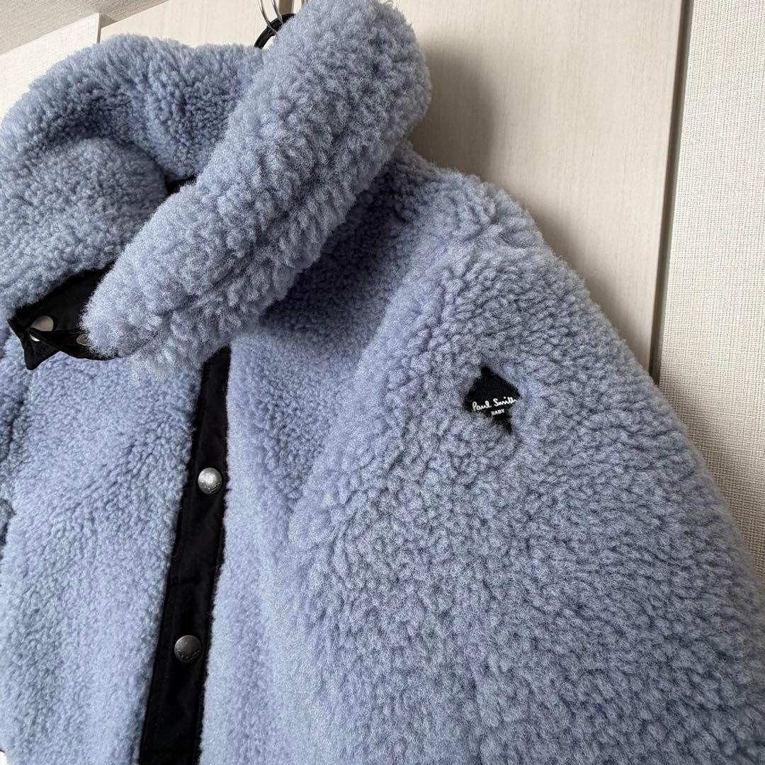 【新品未使用】ポールスミスベビーエコファーリバーシブルブルゾン100cm