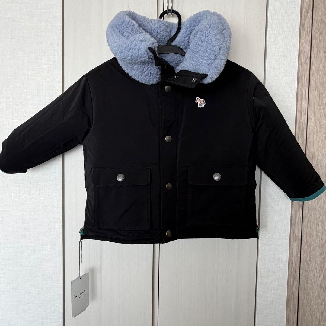 【新品未使用】ポールスミスベビーエコファーリバーシブルブルゾン100cm