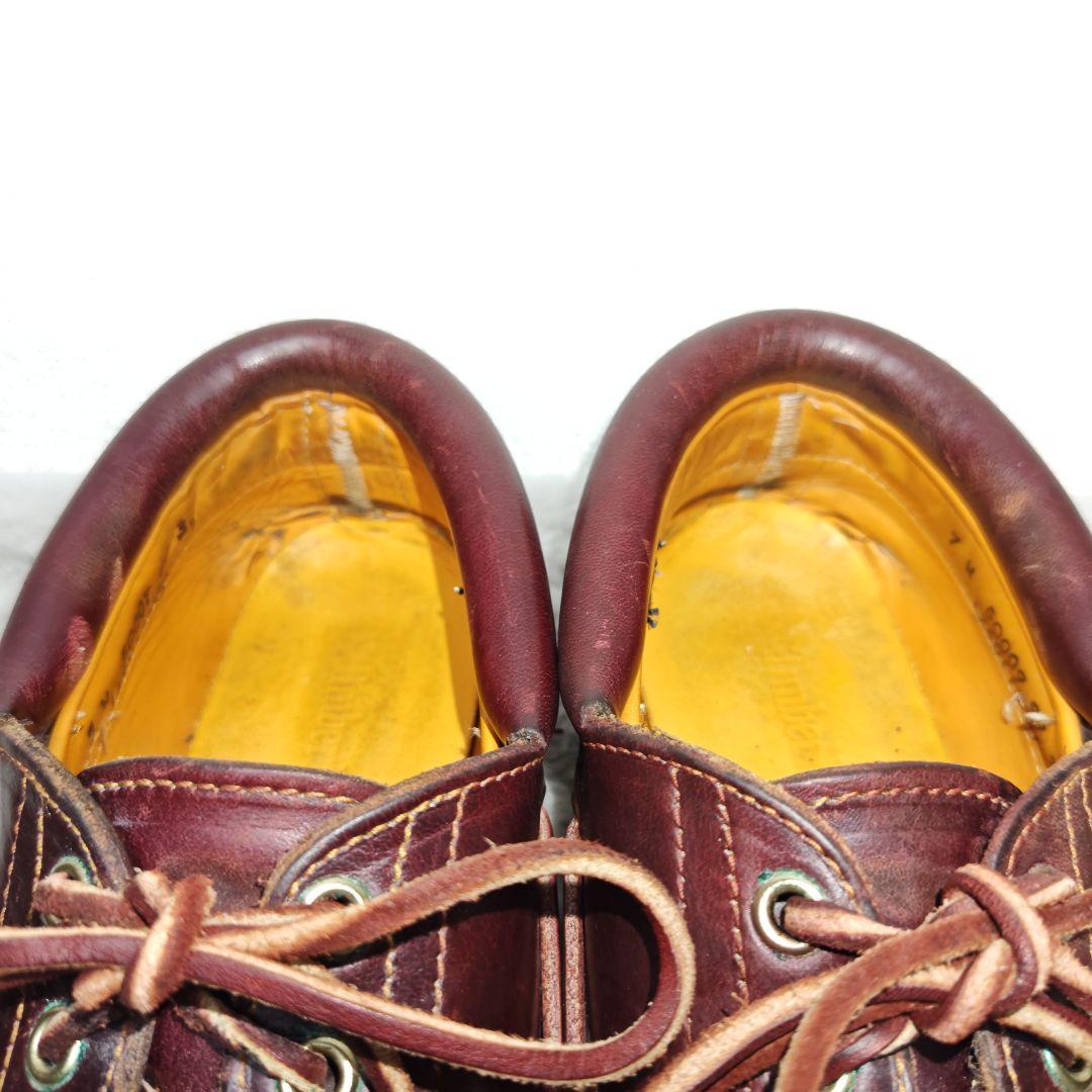 ティンバーランド 25.0 デッキシューズ 3eye モカシン 本革 モカシン