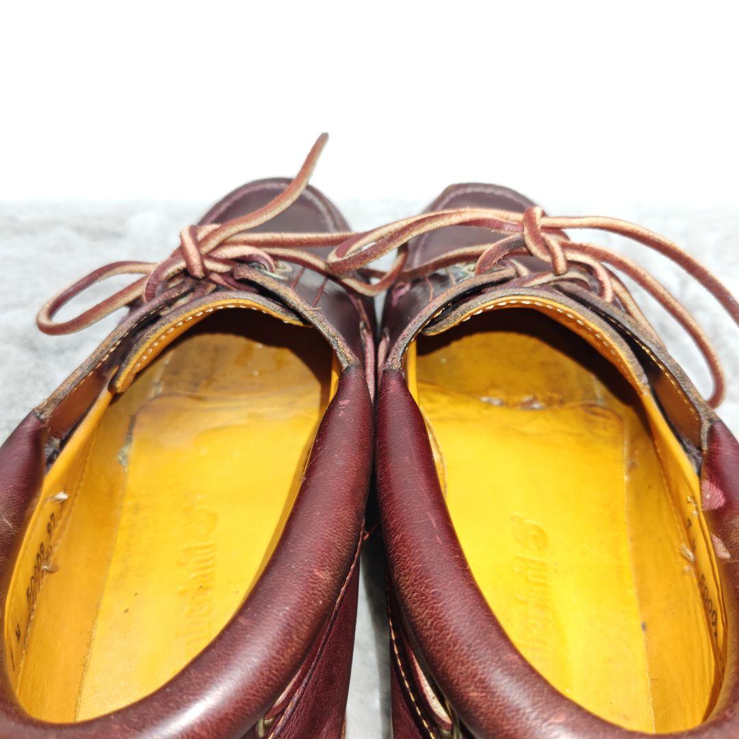 ティンバーランド 25.0 デッキシューズ 3eye モカシン 本革 モカシン