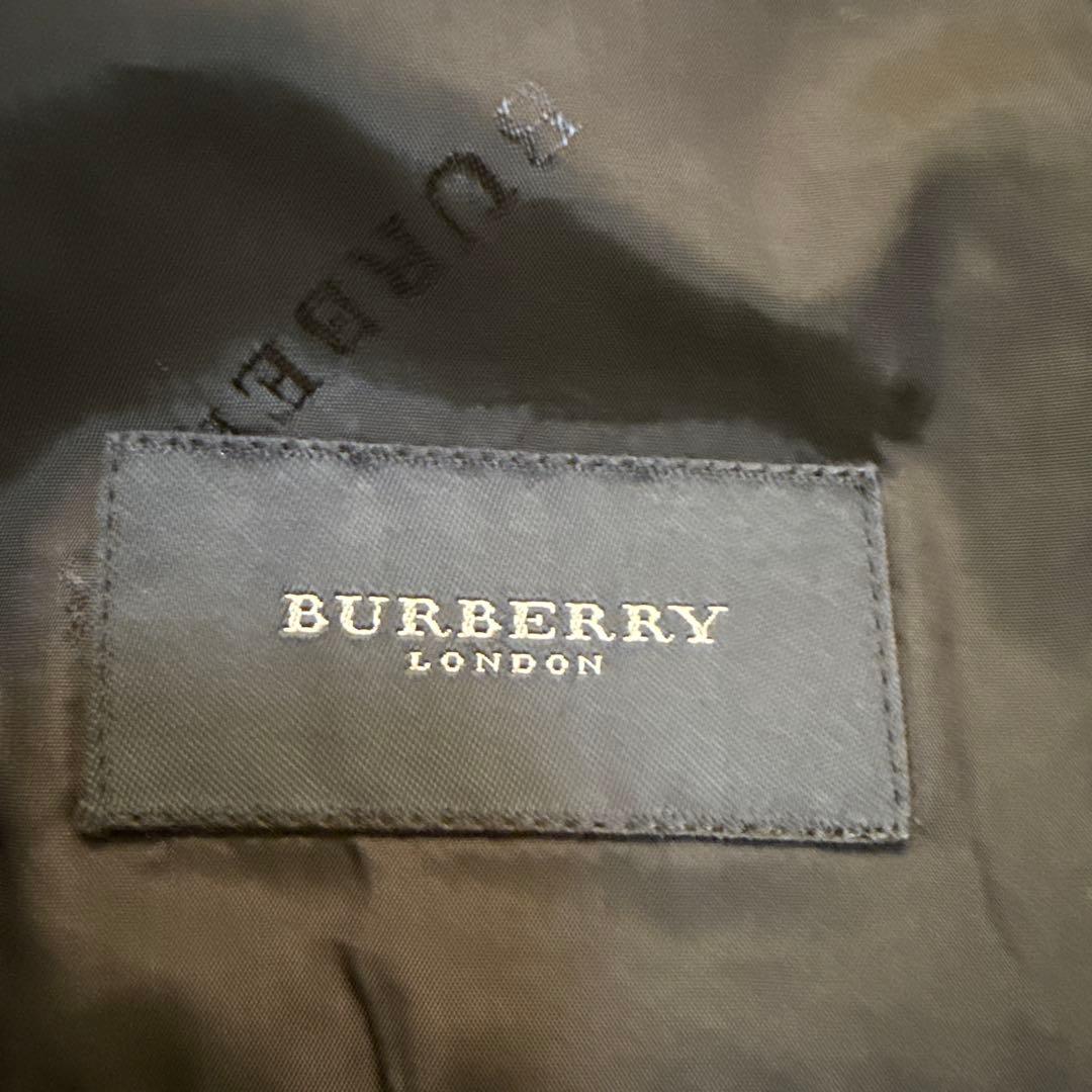 【美品】バーバリーロンドン ブレザー 銀ボタン カシミヤ混 A6