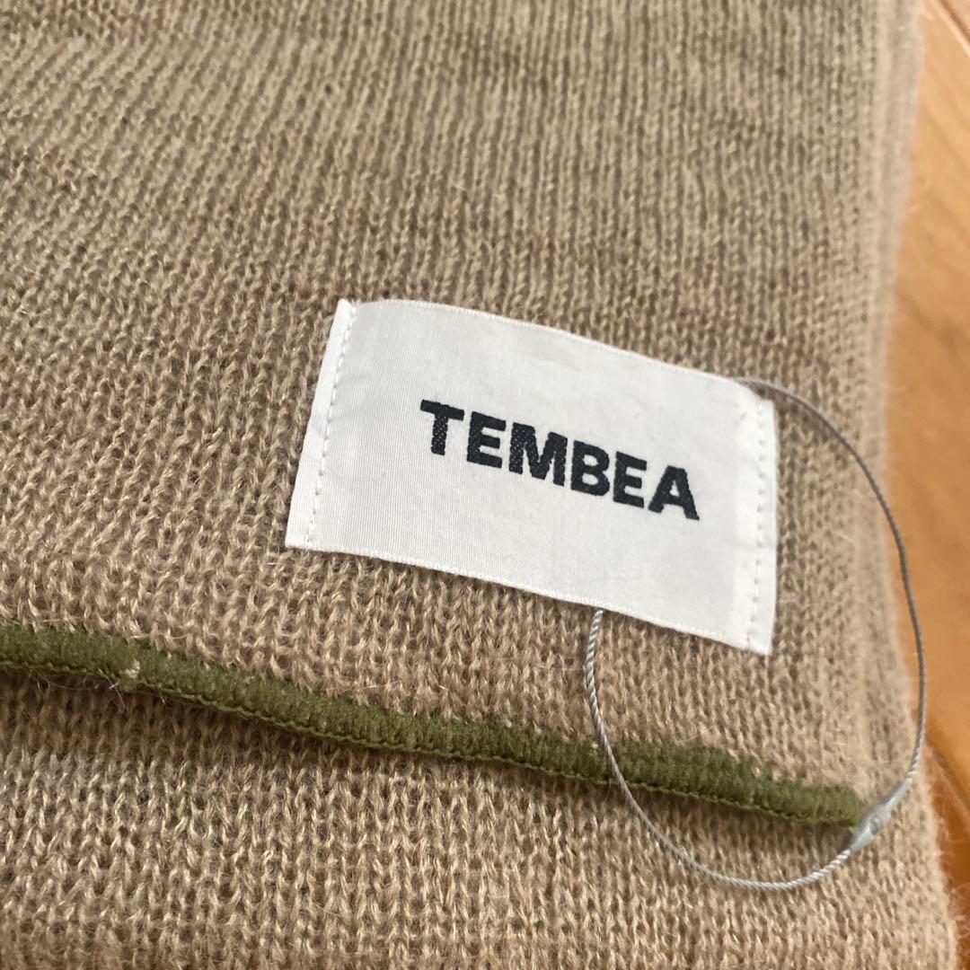 TEMBEA サンドベージュ ショルダーバッグとマフラーのセット