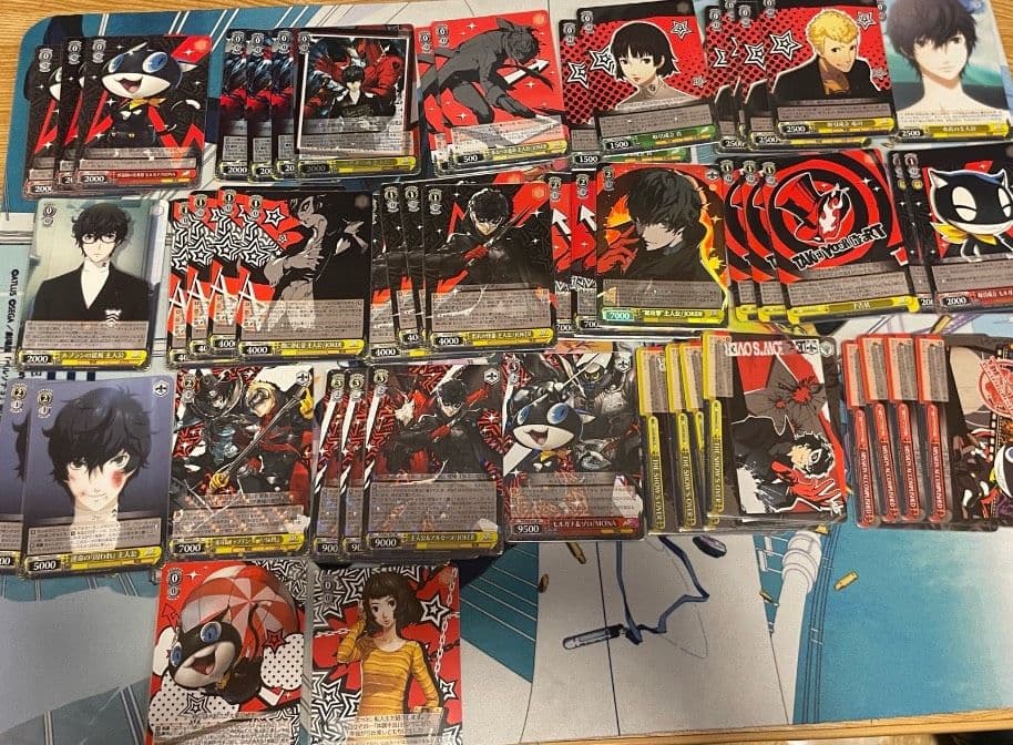 ヴァイスシュヴァルツ　ペルソナ5 デッキ　風扉　+デッキパーツ